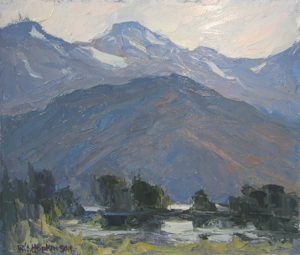 Photo of William John Hopkinson oil painting called Evening at Edgewater, B.C.